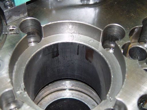 Worn Amada machine before complete overhaul