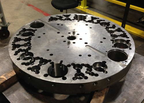 Die holders close-up for Amada turret